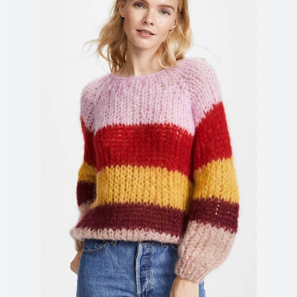 MAIAMI DESIGNER MOHAIR BLEND SWEATER SIZE MEDIUM
